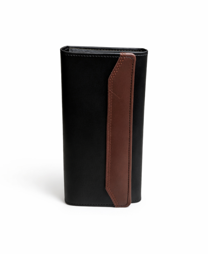 Classic Leather Wallet – Long In Black Color