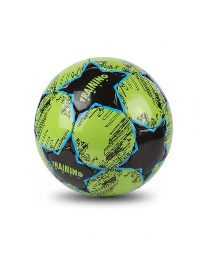 Premium Training Football – Durable Outdoor Soccer Ball for Practice & Matches (Green/Black)