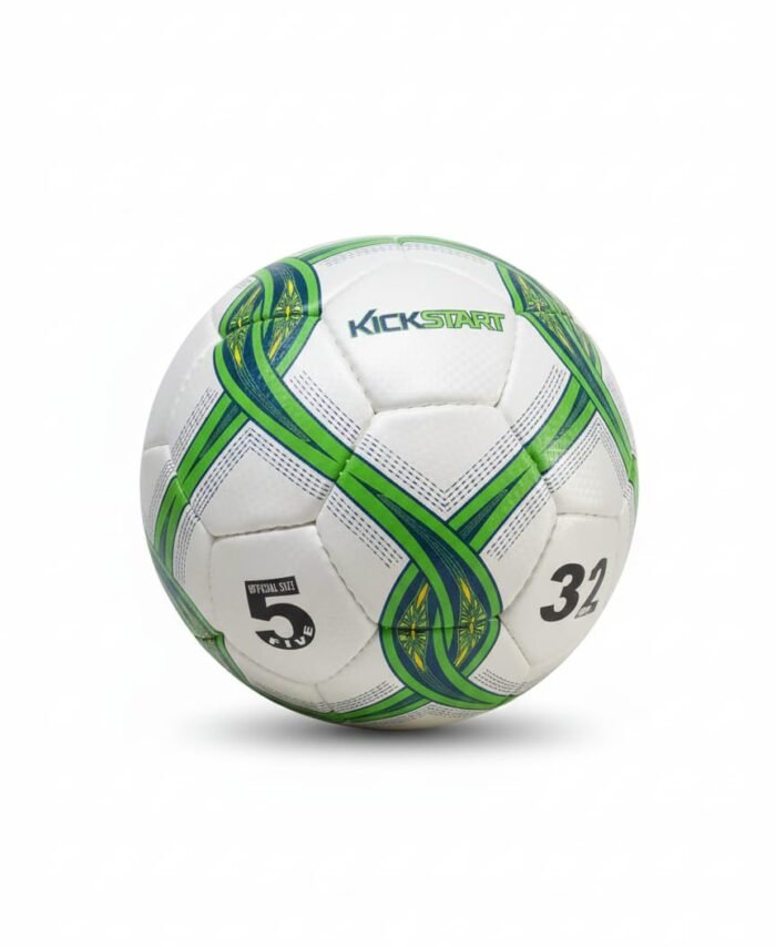 Premium Training Football – Durable Outdoor Soccer Ball for Practice & Matches (Green/White)